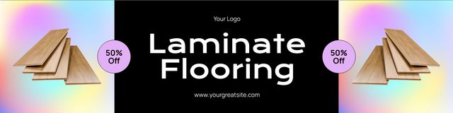 Modèle de visuel Laminate Flooring Services Offer - Twitter