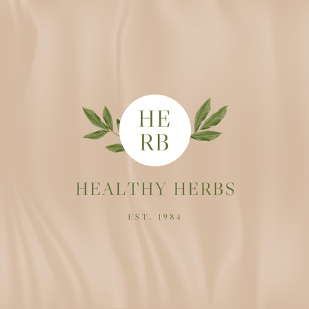 Ontwerpsjabloon van Logo van Healthy Herbs Ad