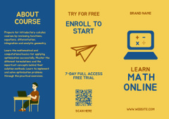 Online Mathematics Course Offer on Blue