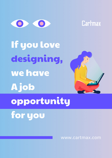 Plantilla de diseño de hiring Designer Poster  Poster 