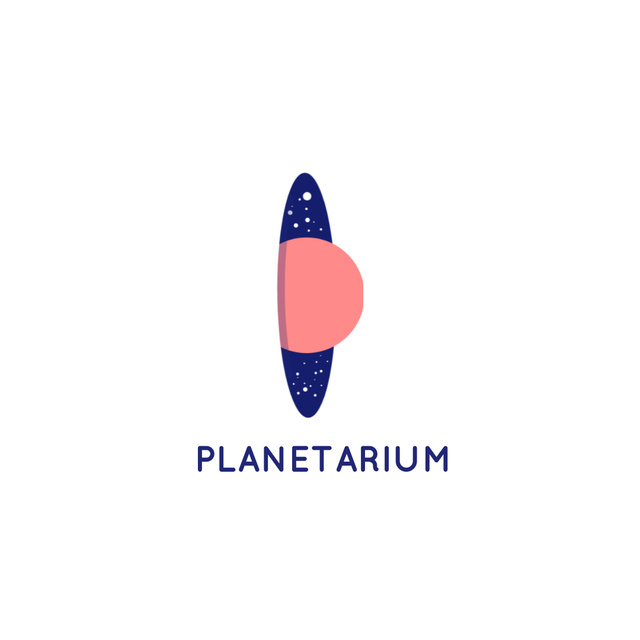 Template di design Planetarium Promotion with Planet and Stars in Space Logo 1080x1080px