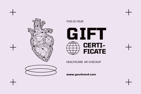 Ontwerpsjabloon van Gift Certificate van Virtual Clinic Services Offer