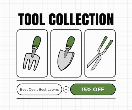 Superior Lawn Care Tools Packages Facebook Design Template