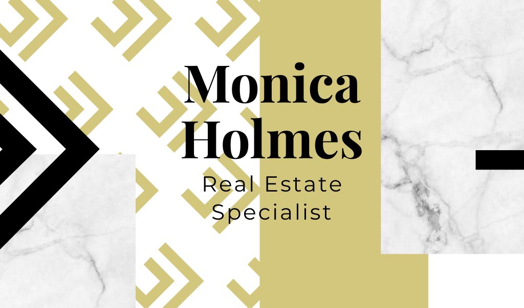 Real Estate Specialist Services Offer Business cardデザインテンプレート