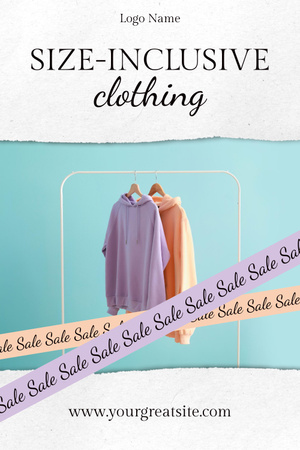 Offer of Size-Inclusive Clothes Pinterest Design Template