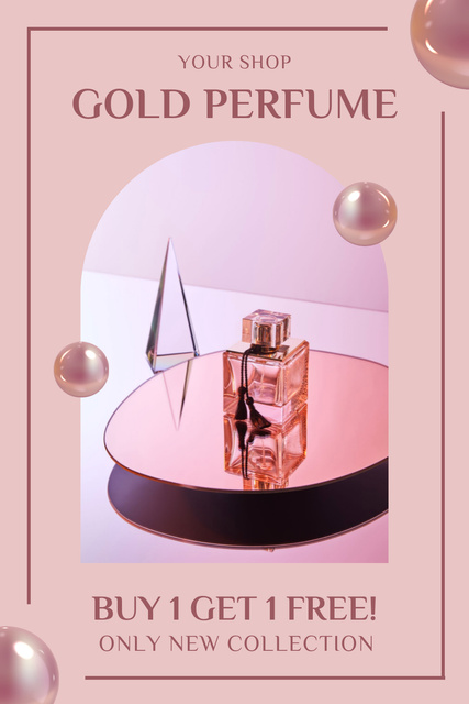 Luxury Perfumes Offer Pinterest Šablona návrhu