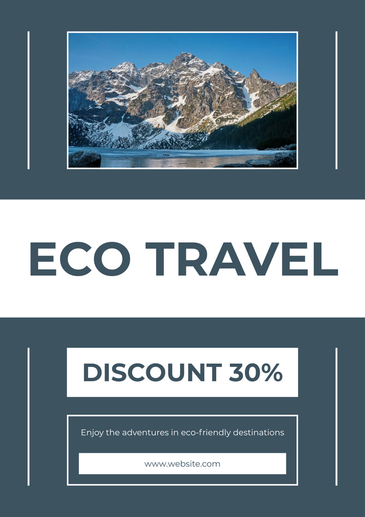 Plantilla de diseño de Eco Travel Offer Discount Poster 