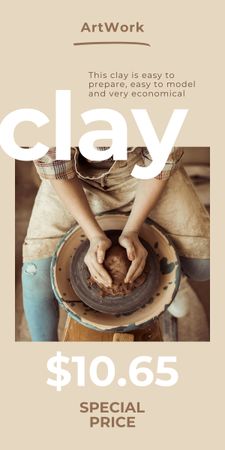 Pottery Workshop Announcement Graphic – шаблон для дизайна