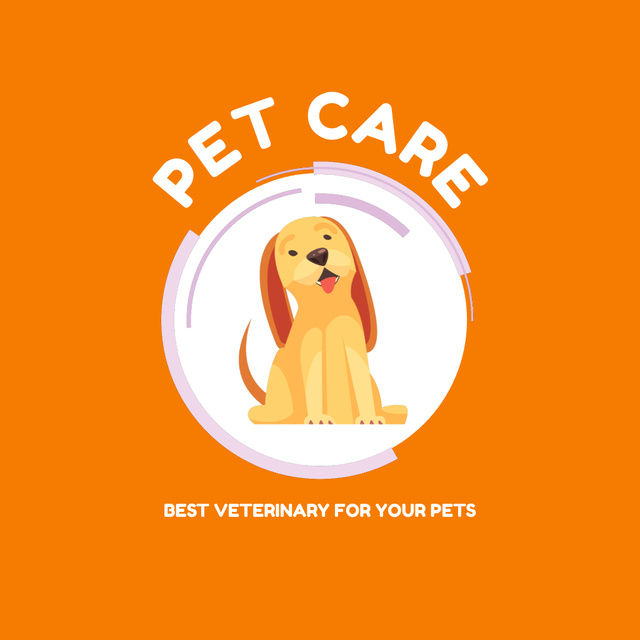 Modèle de visuel Veterinary Pet Care - Animated Logo