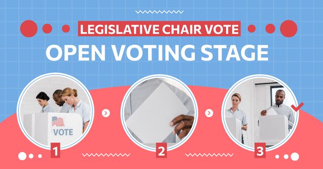 Announcement of Opening of Voting Stage Facebook AD Design Template
