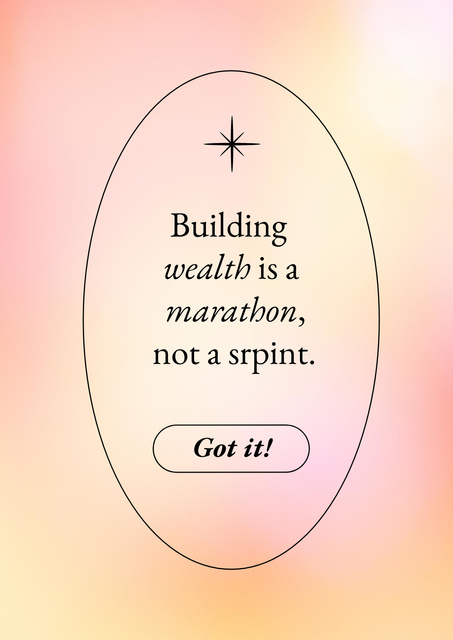 Wealth Inspirational Quote Poster Πρότυπο σχεδίασης