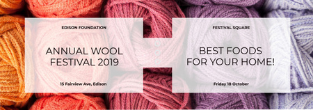 Designvorlage Knitting Festival Wool Yarn Skeins für Tumblr