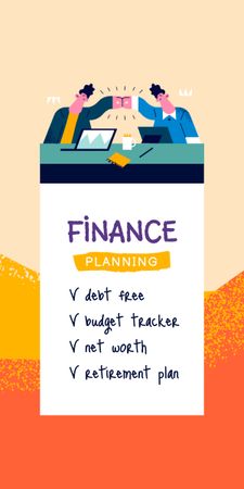 Szablon projektu Finance Planning Tips Graphic