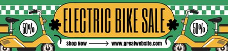 Plantilla de diseño de Gran venta de bicicletas eléctricas Ebay Store Billboard 