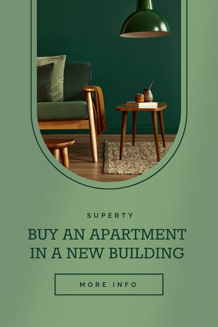 Modèle de visuel Apartments in New Buildings - Pinterest