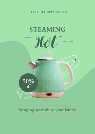 Platilla de diseño Modern Electric Teapots Sale Flayer