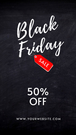 Plantilla de diseño de Black Friday Sale Announcement Instagram Story 