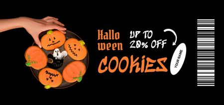 Yummy Halloween Cookies Offer Coupon Din Large Design Template