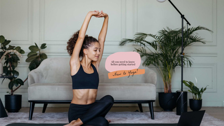 Online Yoga classes for Beginners Youtube Šablona návrhu