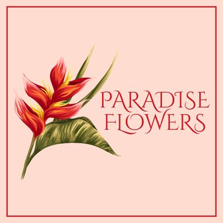 Flower Shop Services Offer Logo Šablona návrhu
