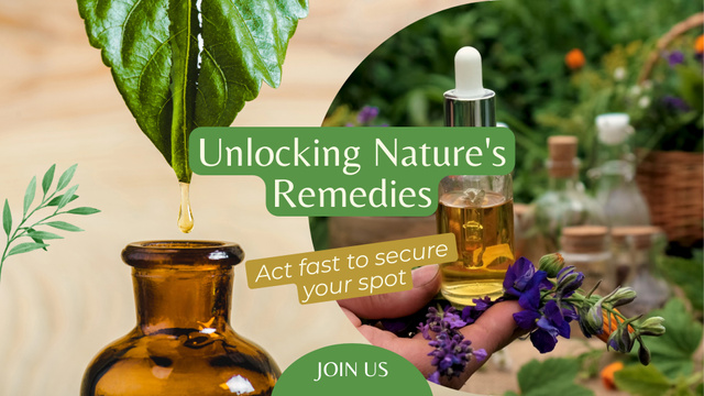 Alternative natural Remedies And Essential Oils Full HD video Design Template