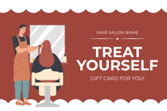 Hair Salon Ad with Hairstylist