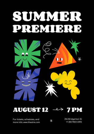 Summer Show Announcement Poster Design Template