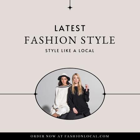 Local Style Clothing for Women Instagram Design Template