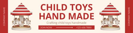 Platilla de diseño Child Handmade Toys Offer Twitter