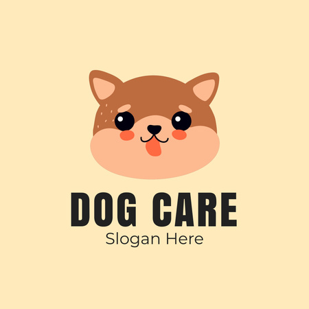 Dogs Care Services Animated Logo Design Template