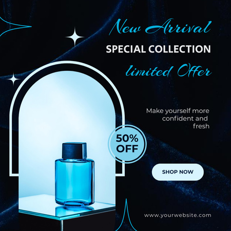 Advertising New Perfume Collection Instagram tervezősablon