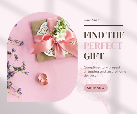 Jewelry Gift Delivery Facebook Design Template