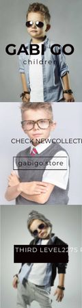Gabi Go children clothing store Skyscraper Design Template