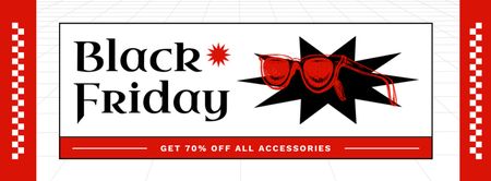 Black Friday Discount on All Accessories Facebook cover Design Template