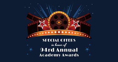 Designvorlage Annual Academy Awards Announcement für Facebook AD
