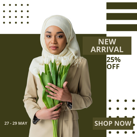 New Arrival of Muslim Fashion Instagram Design Template