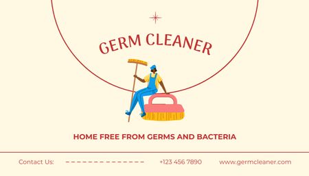 Cleaning Services Offer Business Card US – шаблон для дизайну