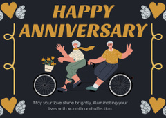 Best Wishes on Anniversary Day for Elderly Couple