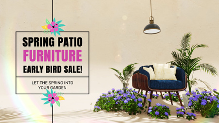 Designvorlage Moderne Sessel für Patio Sale Angebot für Full HD video