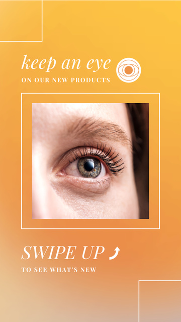 New Products For Eyes Promotion Instagram Story Πρότυπο σχεδίασης
