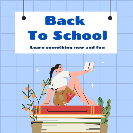 Plantilla de diseño de Back to School Announcement Instagram 