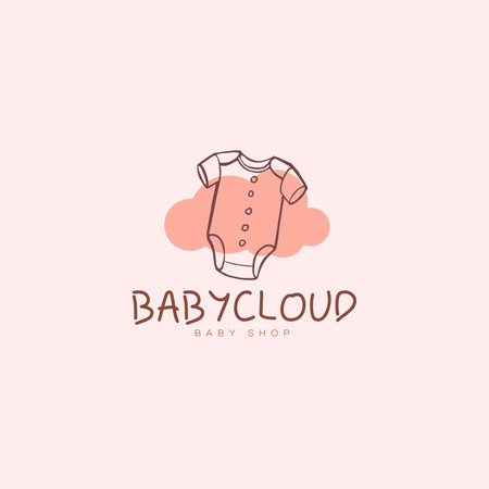 Baby Shop Advertisement Logo Design Template