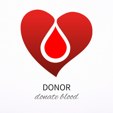 Designvorlage Donate Blood for Ukraine für Instagram