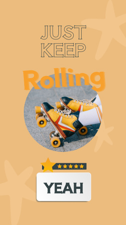 Keep rolling active leisure Instagram Story Design Template