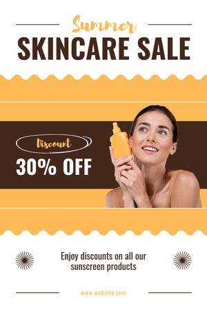 Best Skincare Products for Summer Pinterest Design Template