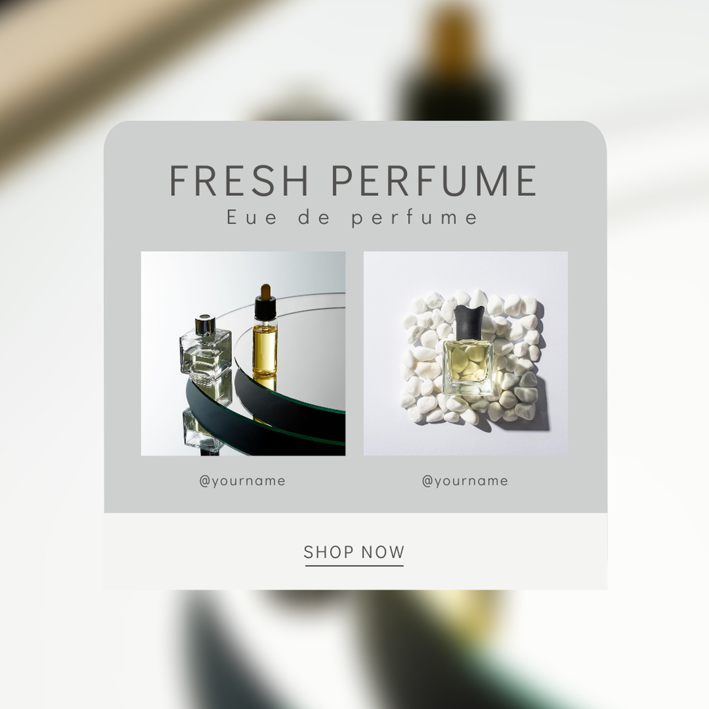 Elegant Perfumes Sale Offer Instagram AD Design Template