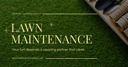 Lawn Care Services Facebook AD Design Template
