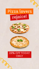 Discount On Yummy Pizza In Fast Restaurant