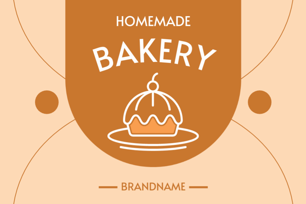 Designvorlage Tasty Homemade Bakery für Label