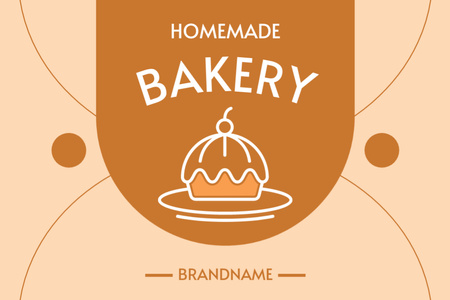 ízletes házi pékség Label tervezősablon